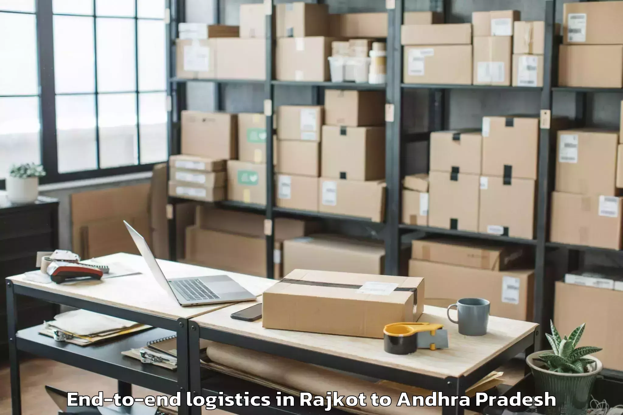 Reliable Rajkot to Pachipenta End To End Logistics